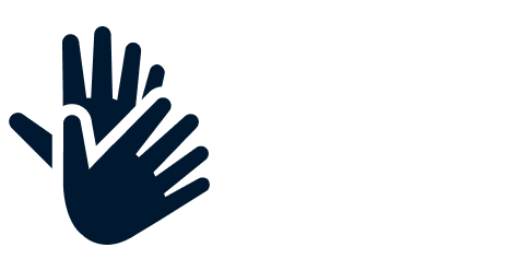 NZ Sign Language hands logo.