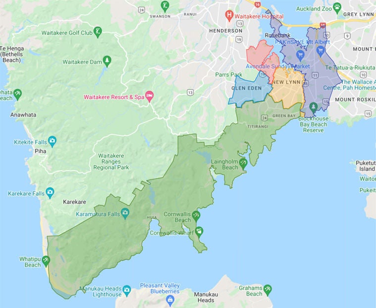 Map of Portage licensing trust area.
