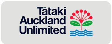 Tātaki Auckland Unlimited logo.